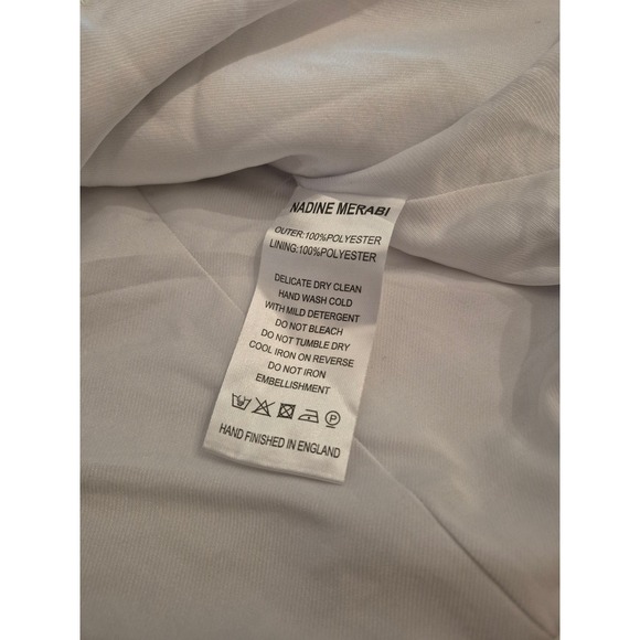 Nadine Merabi "Carrie" - White Crystal Blazer - Women's - Hand-Finished - Picture 6 of 9